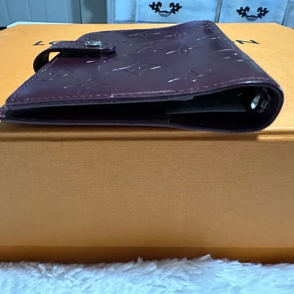 💫 Louis Vuitton RARE Matte Vernis Violet/Purple Leather PM Agenda!! - Picture 12 of 16